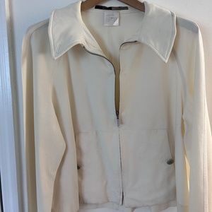 Chanel Vintage 99P 40 Zip Cream Short Jacket - Rare